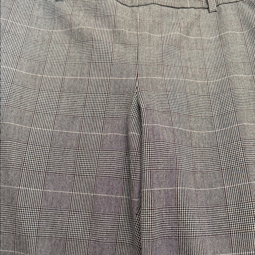 Talbots Classic Gray Ankle Plaid Women's Pants - Picture 7 of 12